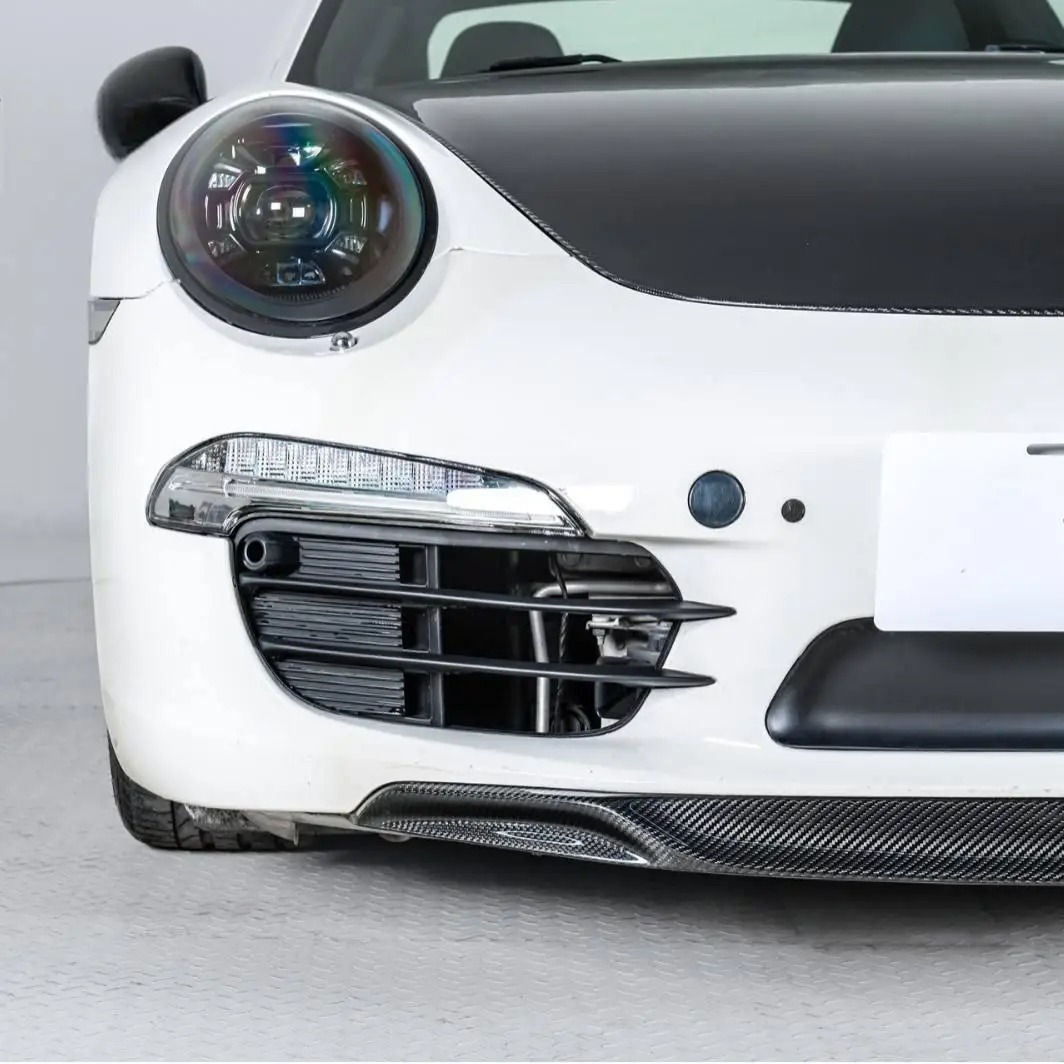 New Body Kits for 911 12-16 991.1 Upgrade Wet Carbon Fiber Front Lip Splitter Spoiler GT3